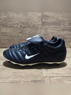 Vintage 2003 Nike Tiempo Premier FG Football Boots Black Size US 7 117415-011